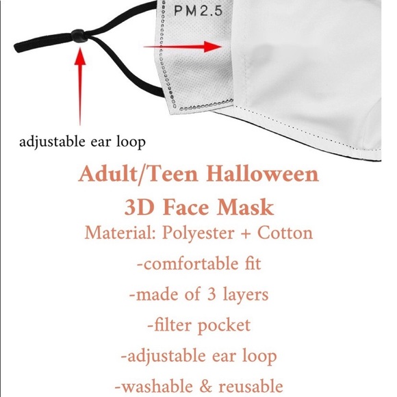 Halloween 3D Face Mask - Picture 2 of 2